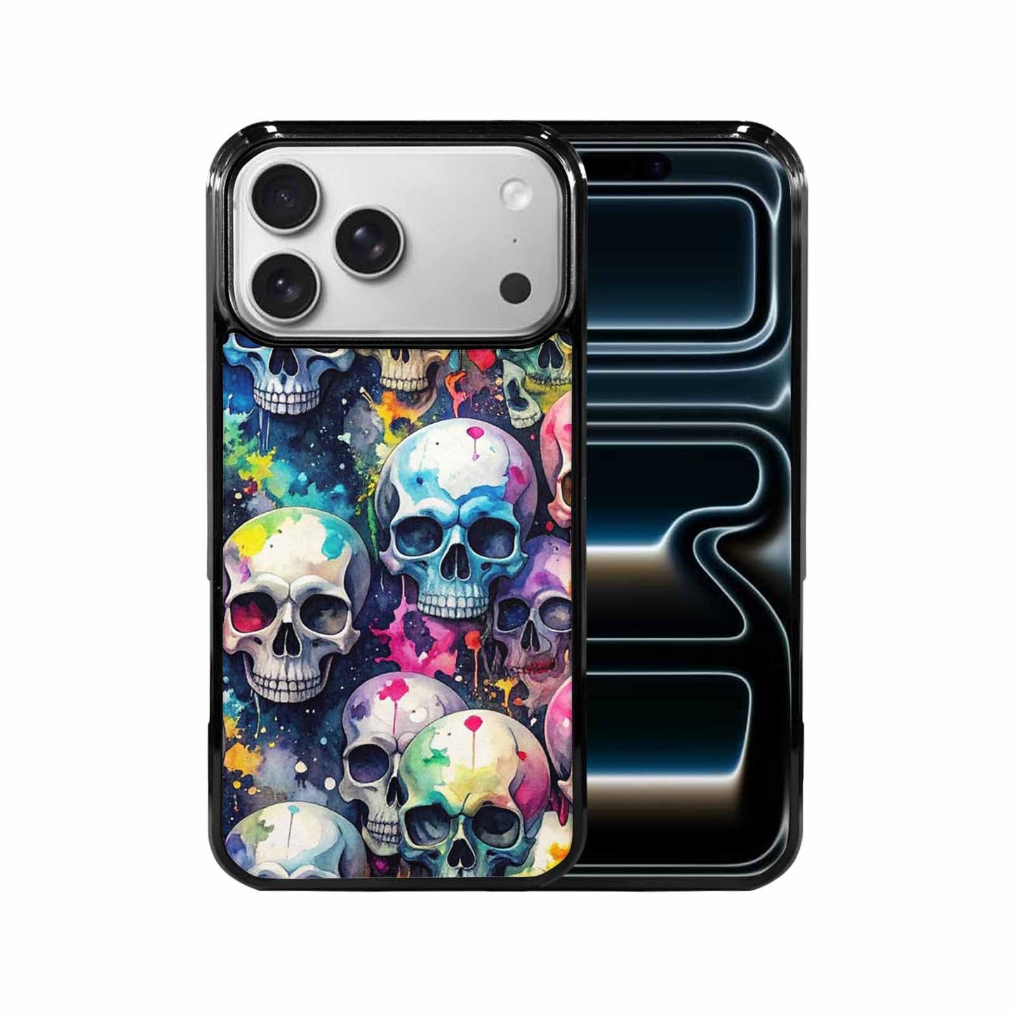 iPhone 17 Pro Max Case — Skull Dark Art Gothic Print Gothic, Custom Printed Phone Case