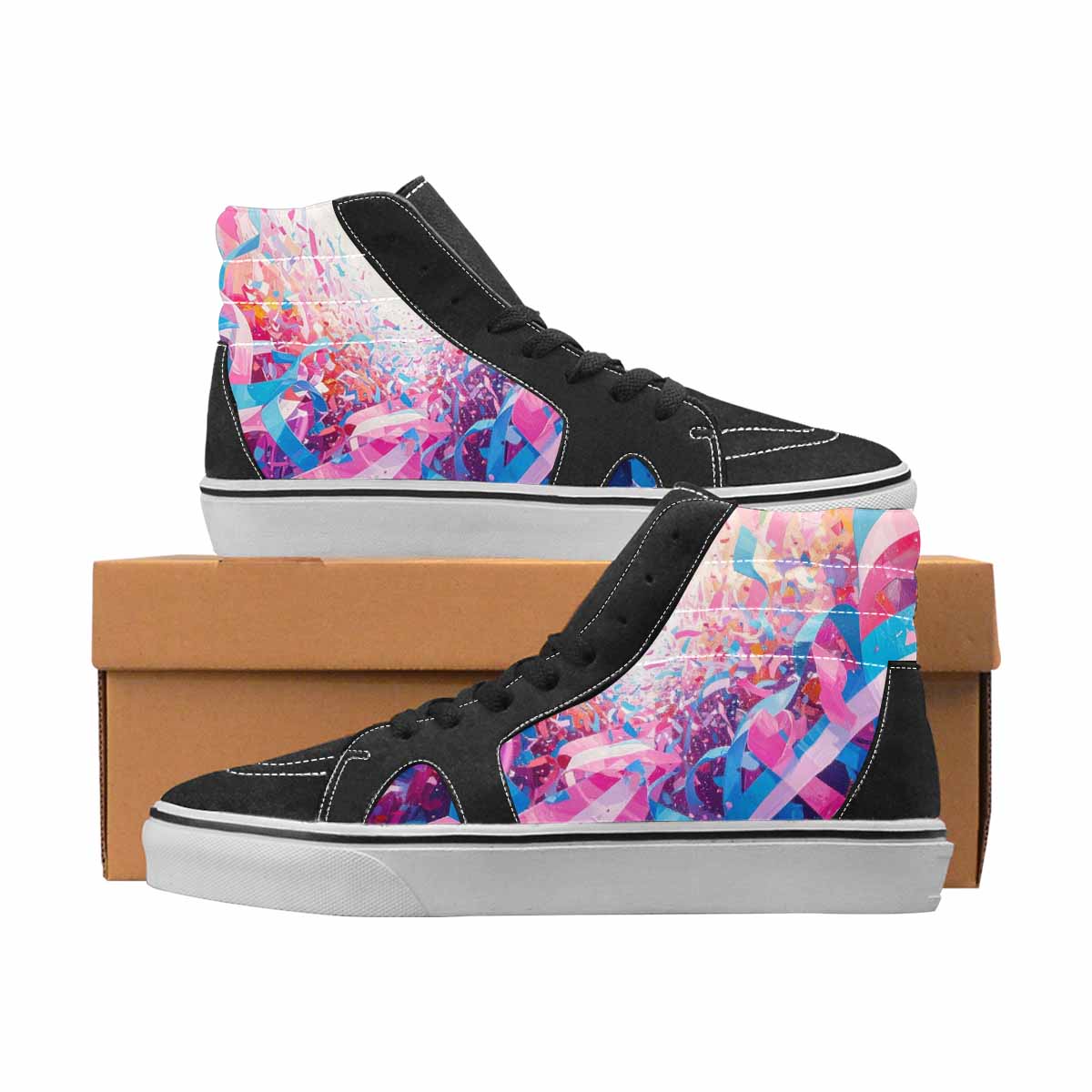 WOMEN'S Pride High Top Canvas Artist-designed Vivid Shoes