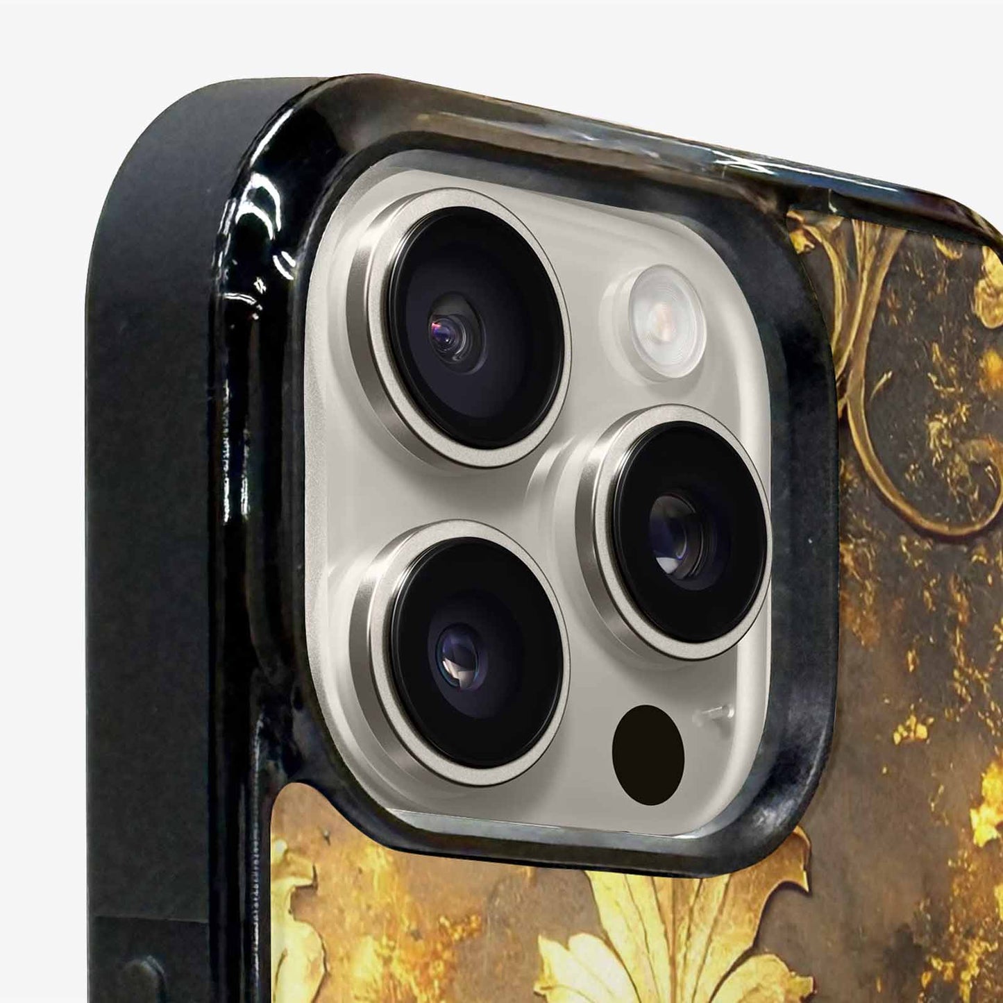 iPhone 15 Pro Max Case — Klimt Gold Leaf Artwork Pattern, Original Design Phone Case