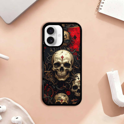 iPhone 17 Case — Skull Dark Art Gothic Print Gothic, Custom Print Case Cover