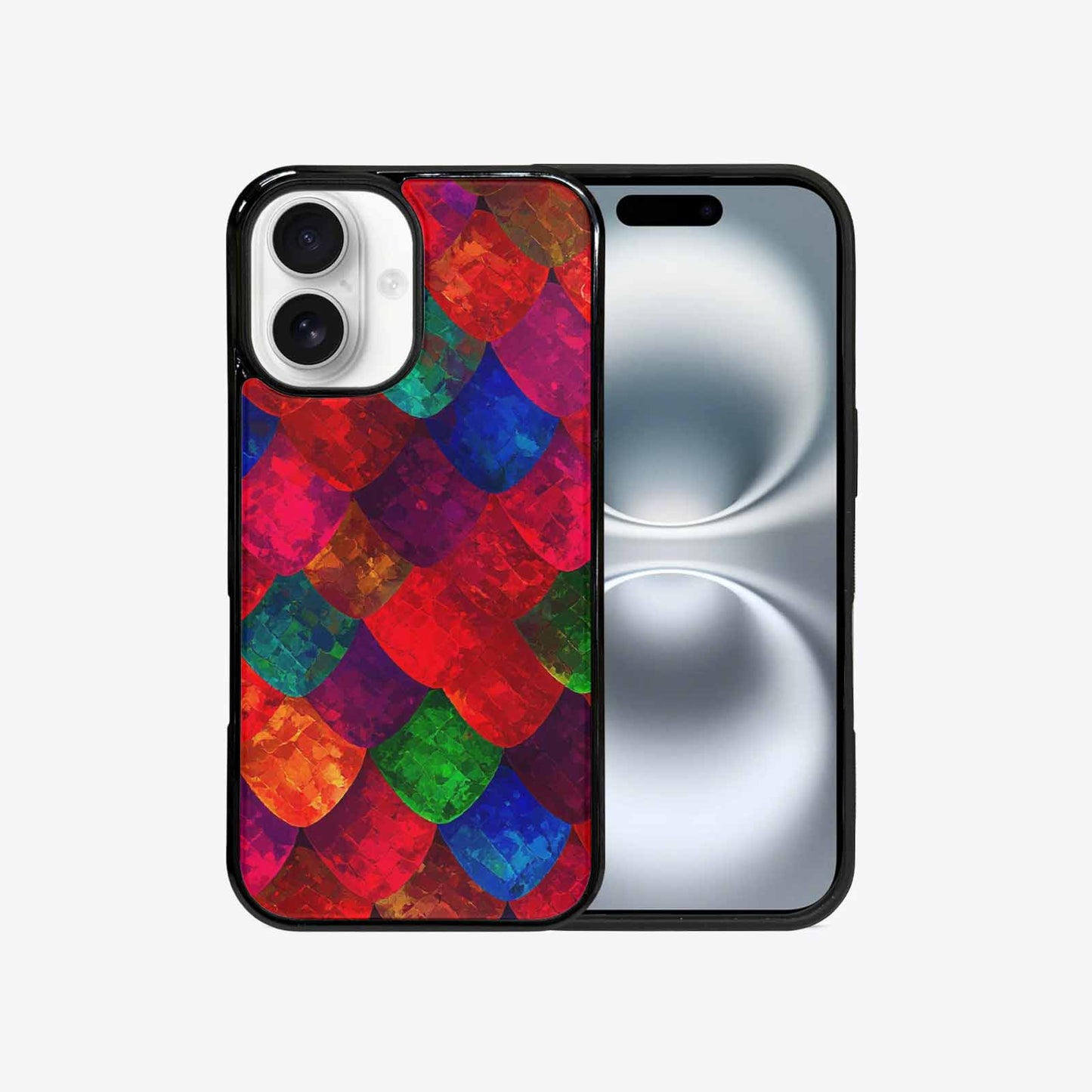 iPhone 16 Case — Snake Print Dark Seamless Pattern Vibrant, Custom Phone Case