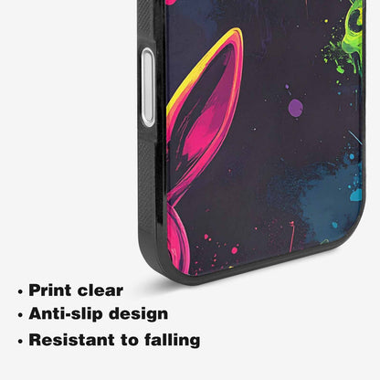 iPhone 16 Plus Case — Radioactive Ghost Bunny Skull Small Radioactive, Custom Printed Phone Case