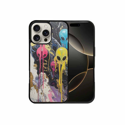 iPhone 16 Pro Max Case — Aliens Marblemelting Aliens Pa Mif, Custom Printed Phone Case