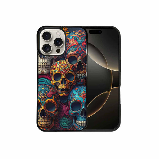 iPhone 16 Pro Max Case — Skull Waves, Personalized Phone Case