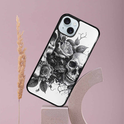 iPhone 15 Plus Case — Skull Gothic Art Dark Original, Custom Art Phone Cover