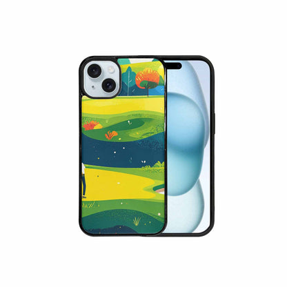 iPhone 15 Plus Case — Golf Cartoon Art Pattern, Custom Made Phone Cover