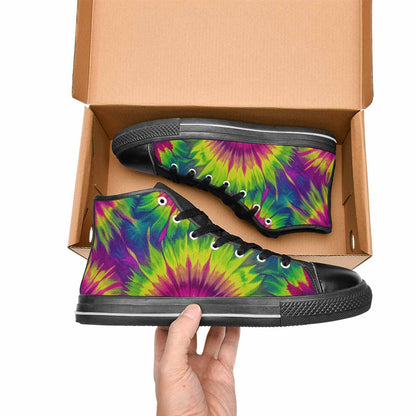 WOMEN'S Tie Dye - High Top Canvas Cottagecore Custom Sneakers