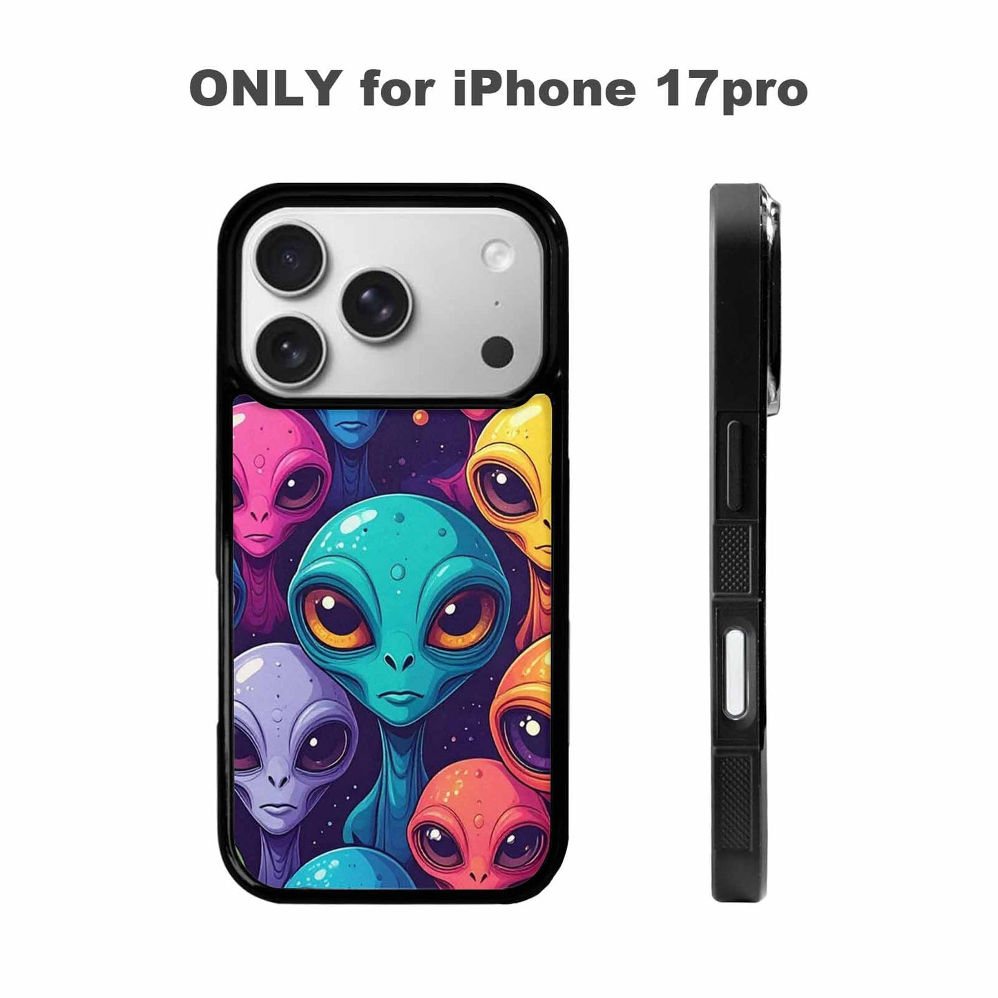 iPhone 17 Pro Case — Alien Ufo Cartoon Art Pattern Alien, Personalized Phone Case
