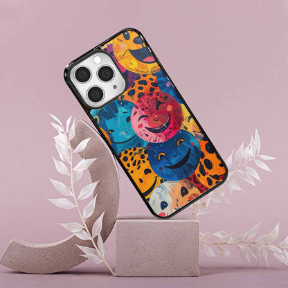 iPhone 15 Pro Max Case — Smiley Faces Animal Printsmile Kh7 Personalized, Customized Protective Case