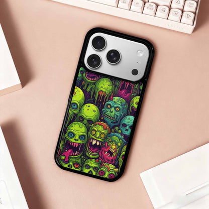 iPhone 17 Pro Case — Toxic Radioactive Creature Pattern Hundreds Original, Unique Phone Case Design
