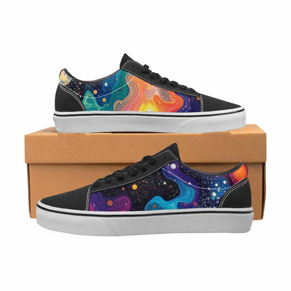 WOMEN'S Galaxy Art - Canvas Lace-Up Surreal Sneakers