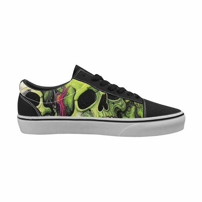 WOMEN'S Rainbow From Skull S Lace-Up Canvas Dreamlike Custom Shoes