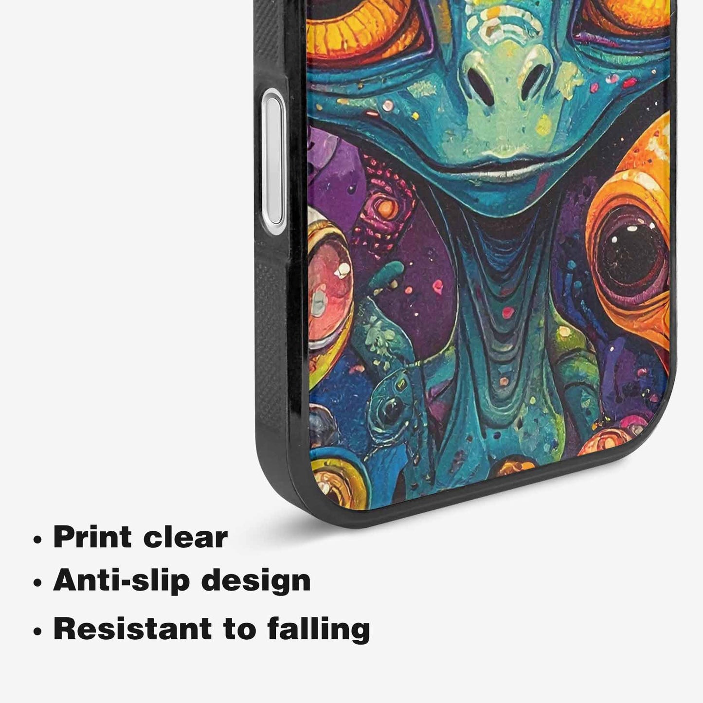 iPhone 16 Plus Case — Cartoon Alien Characters, Original Design Phone Case