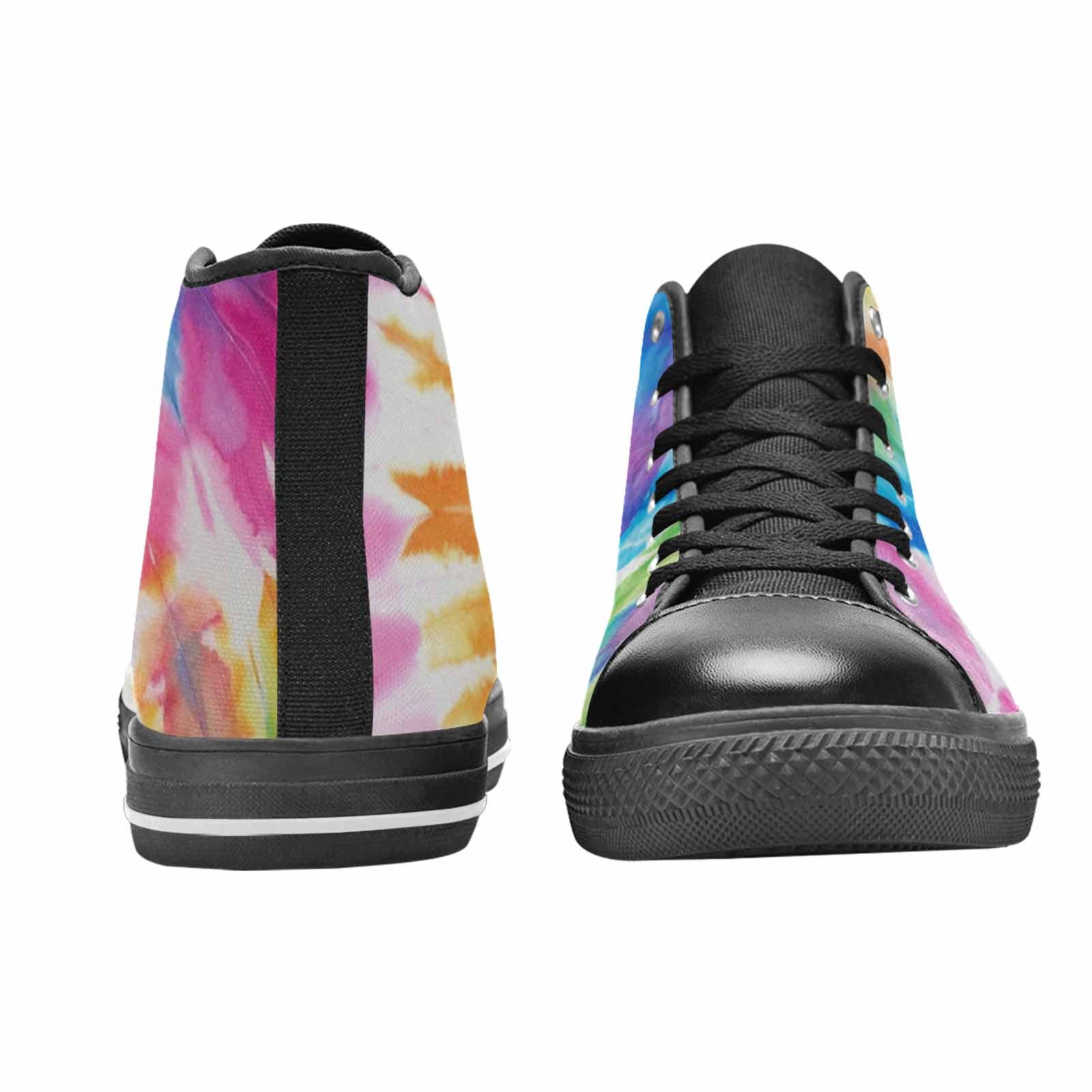 WOMEN'S Tie Dye Rainbow Twist High Top Canvas Vivid Sneakers
