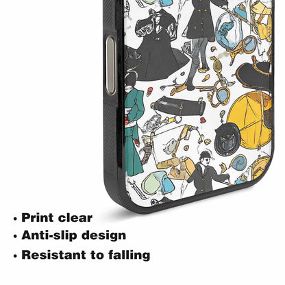 iPhone 16 Pro Max Case — Noir Spy Silhouette Pen Ink Noir, Personalized Phone Case