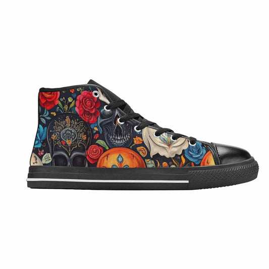 WOMEN'S Skull High Top Canvas Vivid Shoes