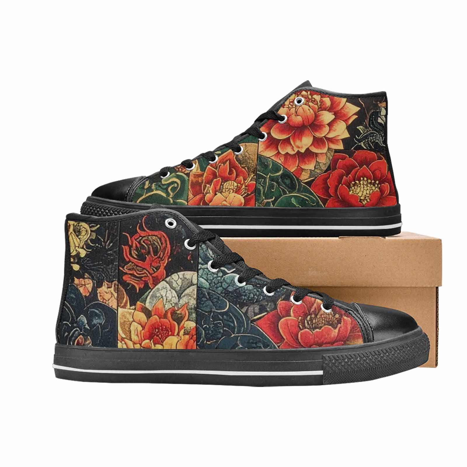 MEN'S Dragon Scale Fantasy High Top Canvas Y2K Custom Shoes