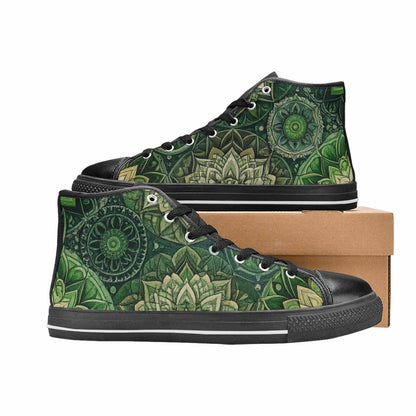 WOMEN'S Mandala High Top Canvas Grunge Shoes
