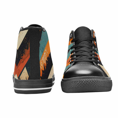 MEN'S Southwestern Geometric Diamond High Top Canvas Aesthetic Custom Sneakers