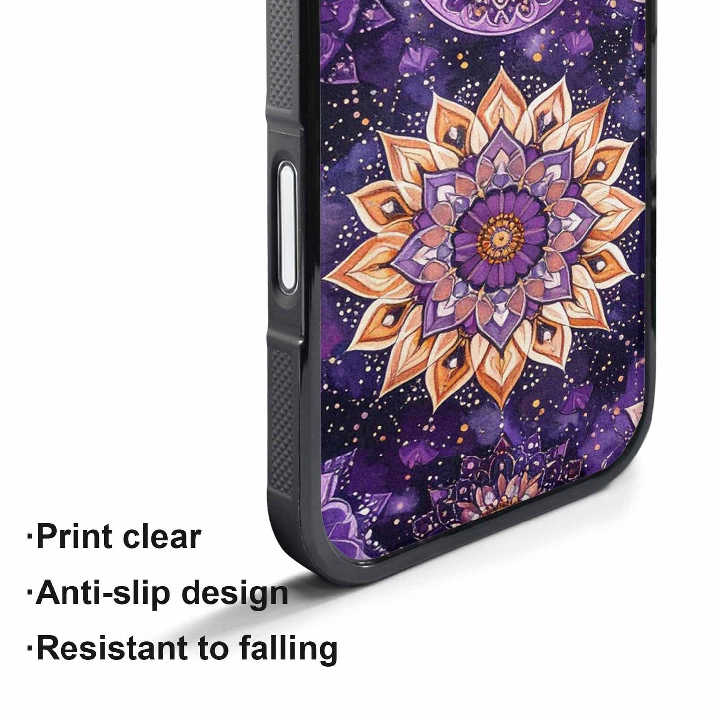 iPhone 17 Pro Max Case — Small Mandala Pattern, Randomly Floral, Custom Printed Phone Case
