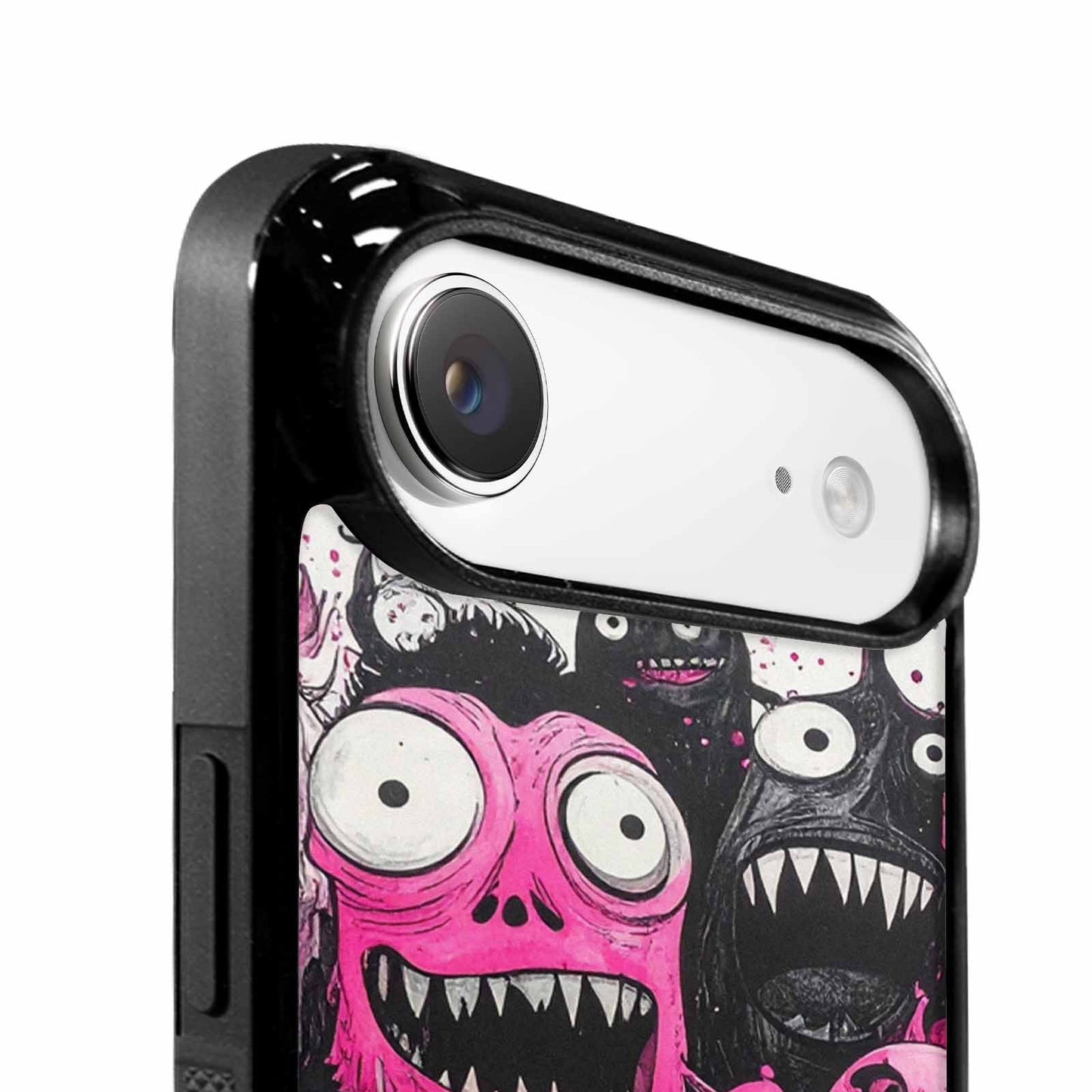 iPhone 17 Air Case — Black Pink Ink Monsters General Cartoon, Custom Printed Phone Case