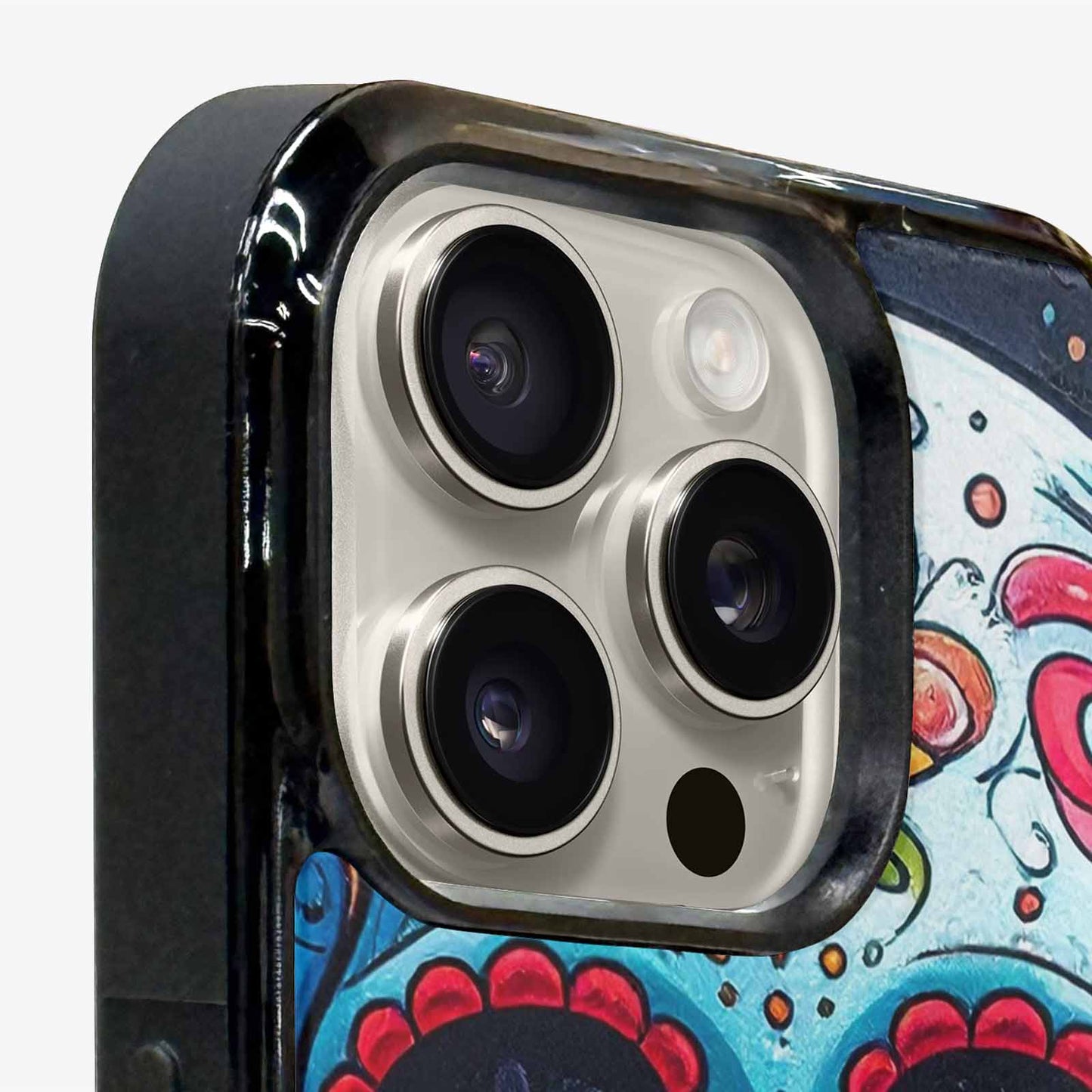 iPhone 16 Pro Case — Graffiti Skull Art Seamless Pattern Vibrant, Custom Art Phone Cover