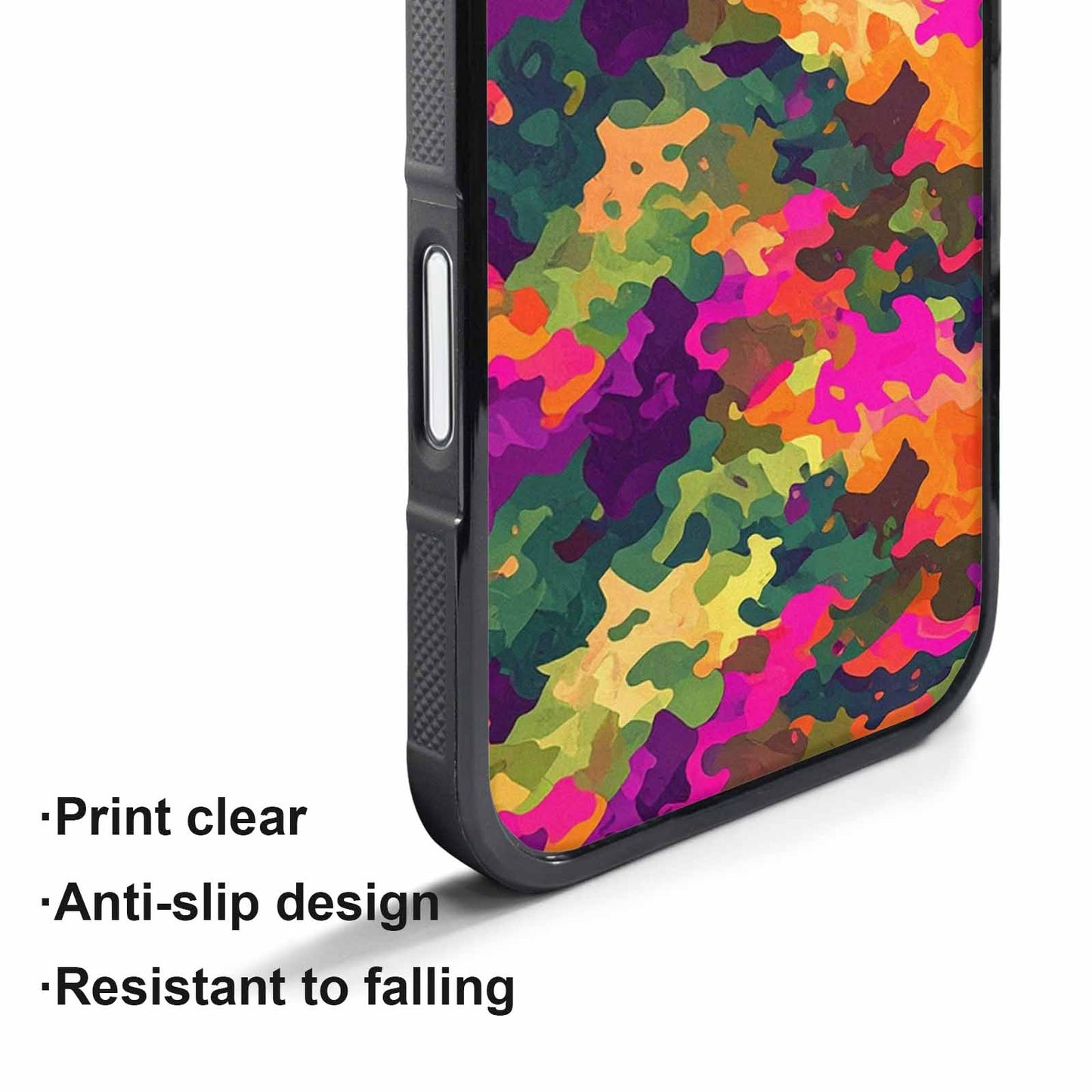iPhone 17 Pro Case — Small Military Camouflage Blotch Pattern Camo, Custom Made Phone Cover