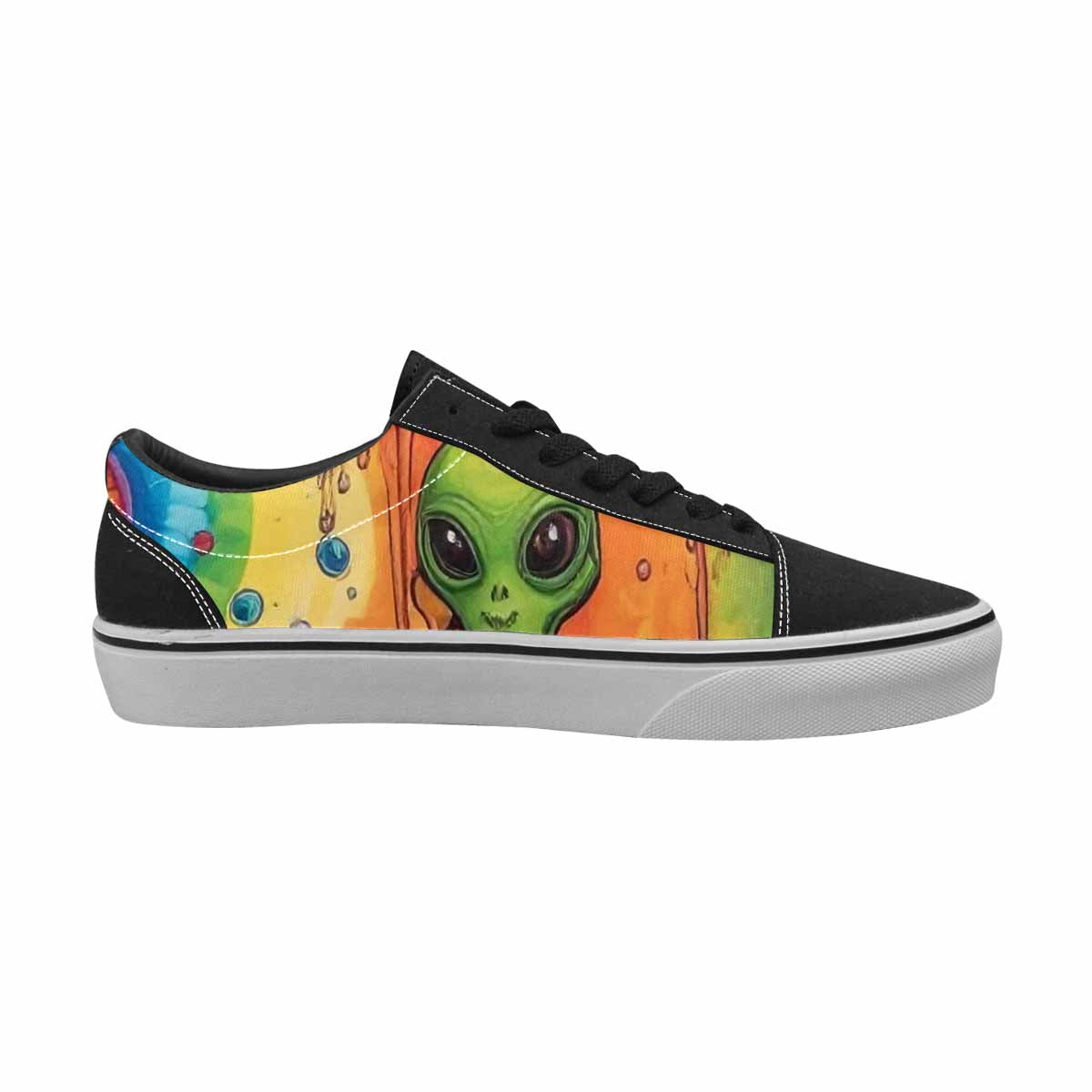 WOMEN'S Melting Aliens Lace-Up Canvas Y2K Shoes