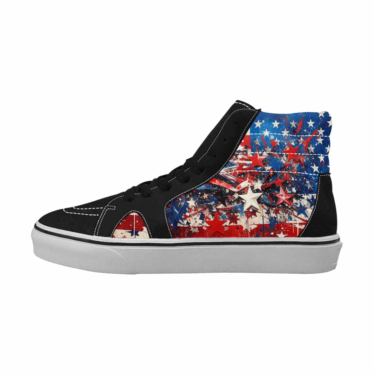 MEN'S Patriotic Stars Stripes High Top Canvas Dreamcore Shoes