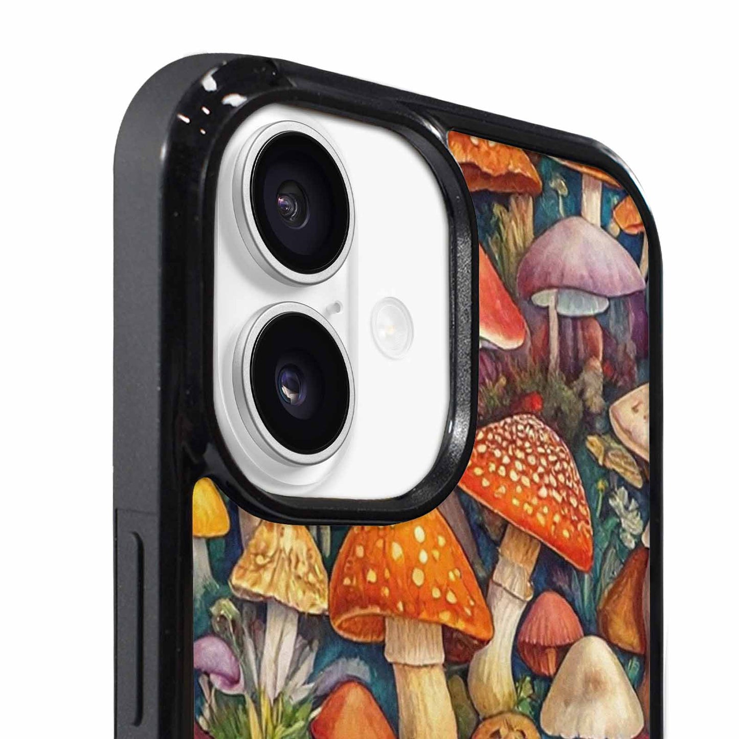 iPhone 17 Case — Mushrooms (general) Mushrooms Pattern Original Art, Personalized Phone Case
