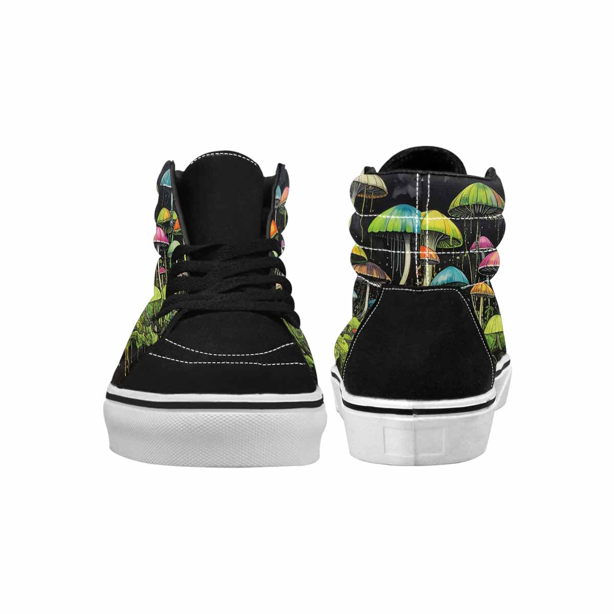 MEN'S Rainbow Drip Mushrooms High Top Canvas Melting Art Sneakers