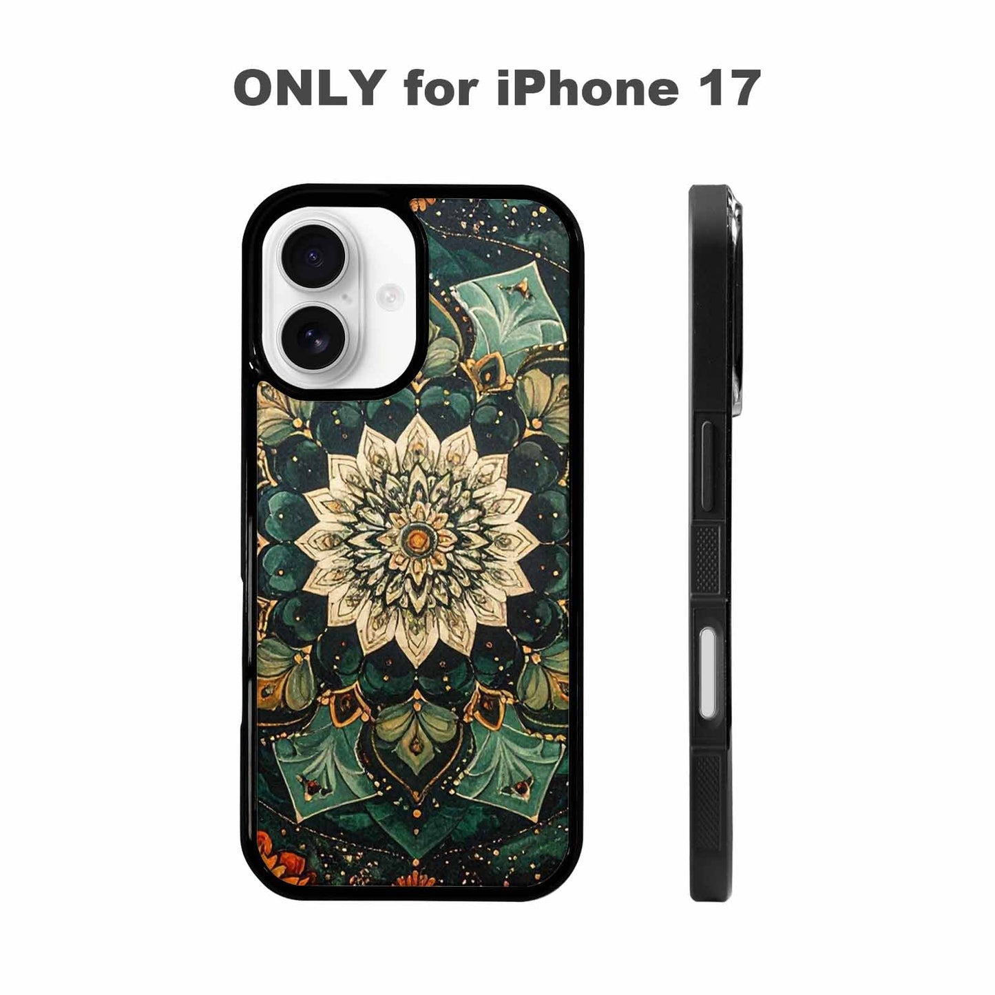 iPhone 17 Case — Small Mandala Pattern, Randomly Floral, Custom Art Phone Cover