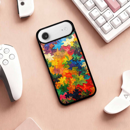 iPhone 17 Air Case — Camo Patches Full Color Vibrant Camo, Custom Made Phone Cover