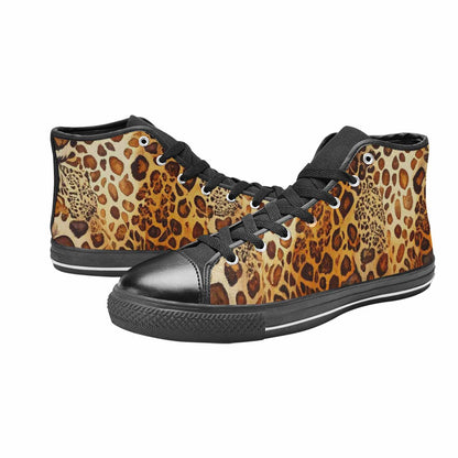 WOMEN'S Animal Print High Top Canvas Surreal Sneakers