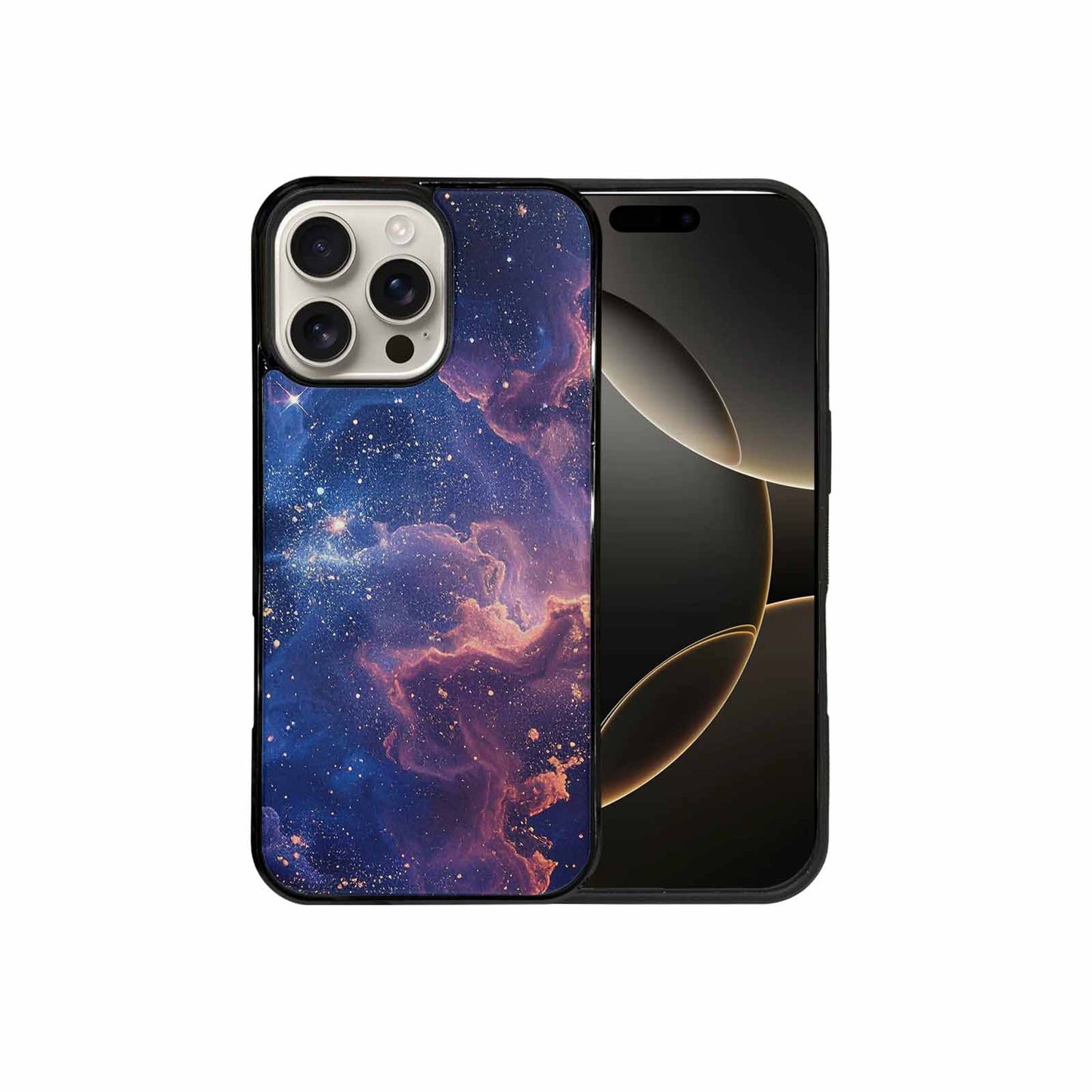 iPhone 16 Pro Max Case — Nebula Texture With Dense Star Cluster, Custom Print Case Cover