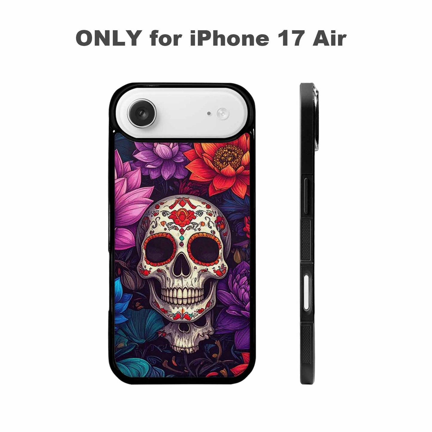 iPhone 17 Air Case — Lotus Many Hundreds Of Skulls Gothic, Custom Art Phone Cover