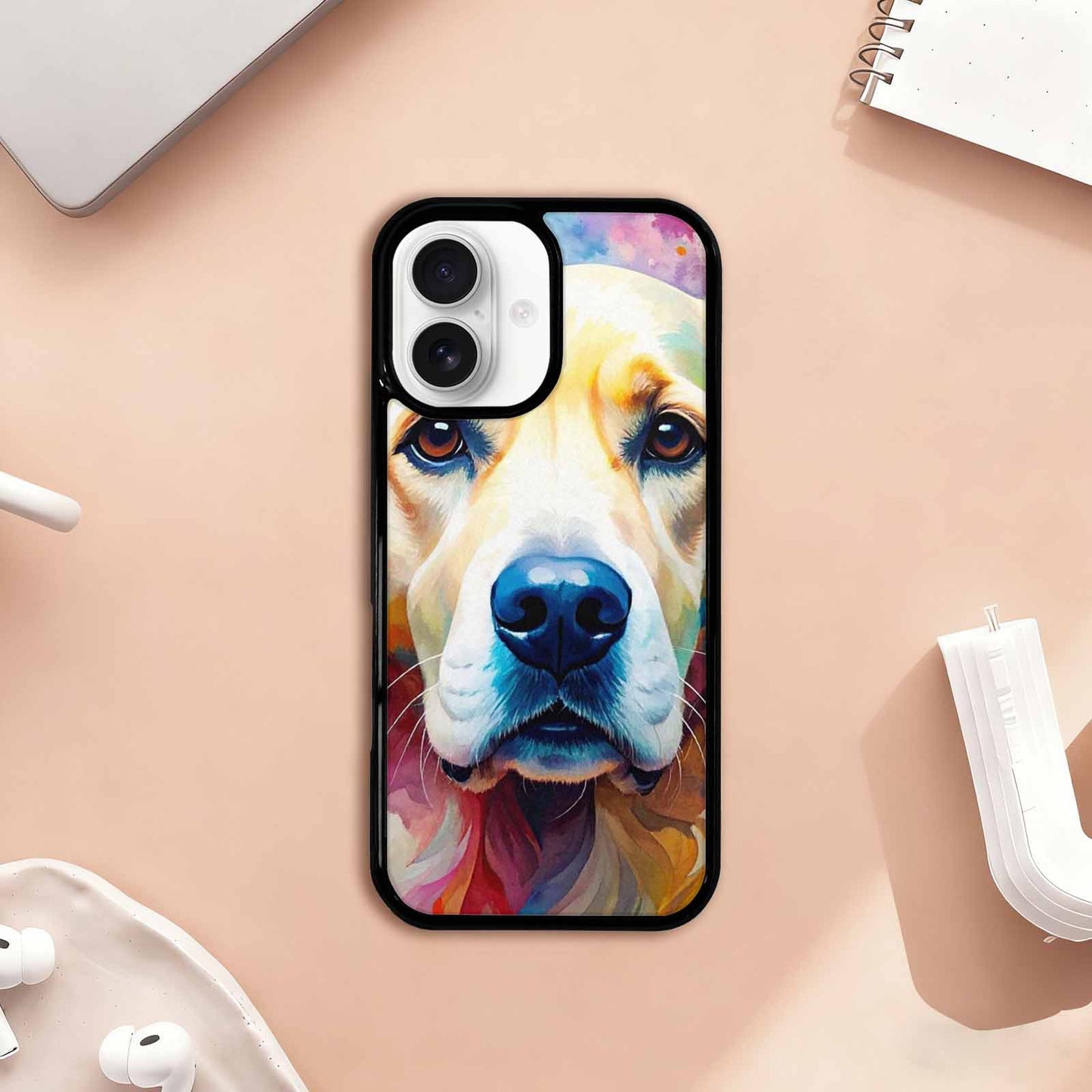 iPhone 17 Case — Golden Retriever Watercolor Art Watercolor Abstract, Custom Print Case Cover
