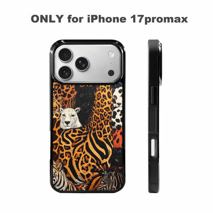 iPhone 17 Pro Max Case — Small Animal Print Pattern, Animal Print, Custom Art Phone Cover