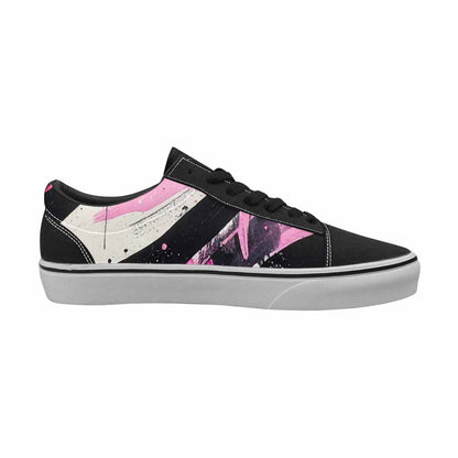 WOMEN'S Zebra Stripe Burst Lace-Up Canvas Y2K Shoes