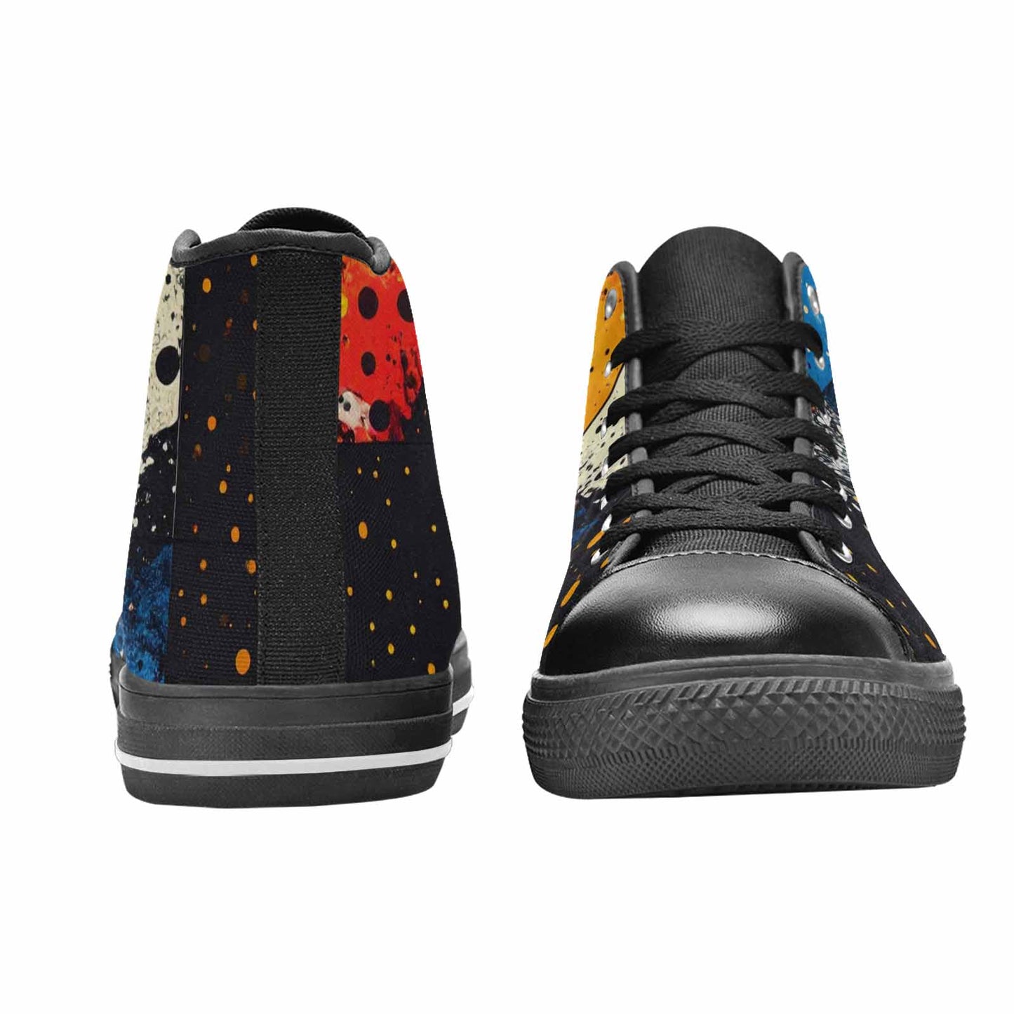 WOMEN'S Comic Book Halftone High Top Canvas Vivid Shoes