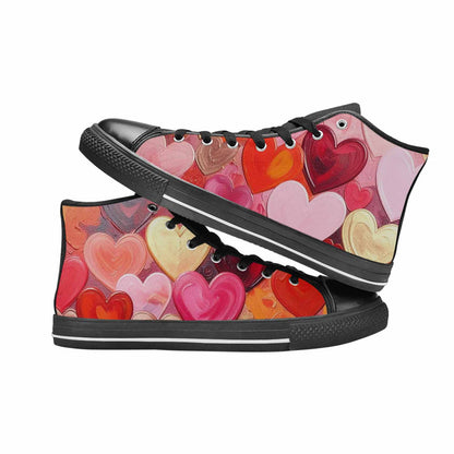 MEN'S No Words Or High Top Canvas Neon Fantasy Custom Sneakers