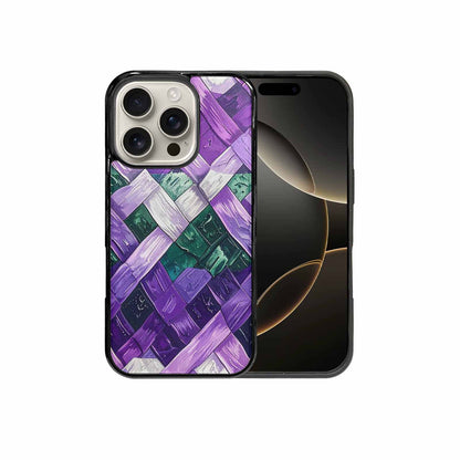 iPhone 16 Pro Case — Genderqueer Flag Color Theme Small Rainbow, Original Design Phone Case