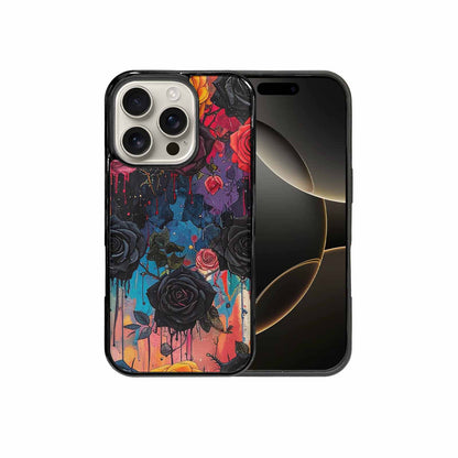iPhone 16 Pro Case — Gothic Rose Gothic Roses Pattern Hundreds, Custom Designed Case Cover