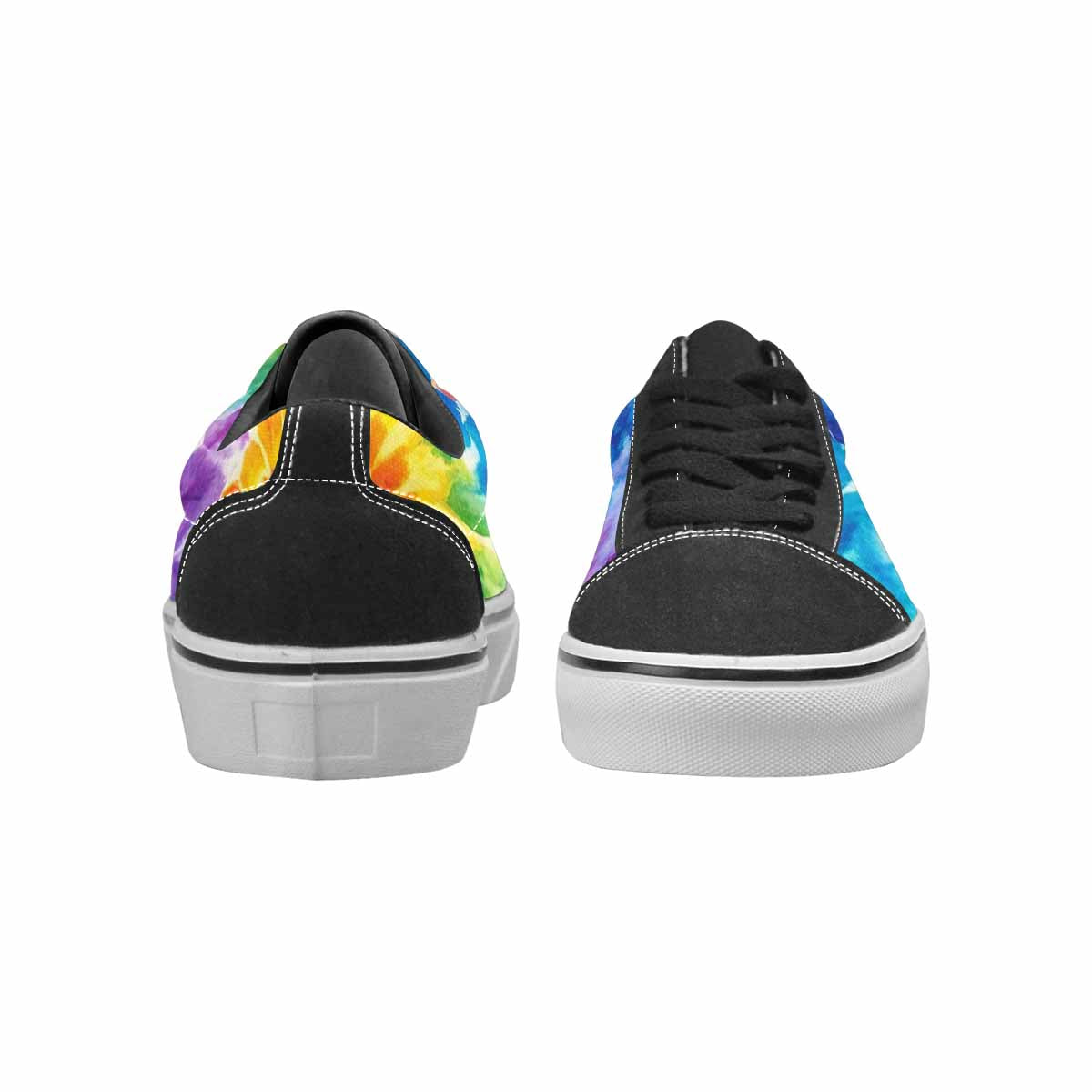 WOMEN'S Tie Dye Swirl Canvas Lace-Up Dark Academia Sneakers