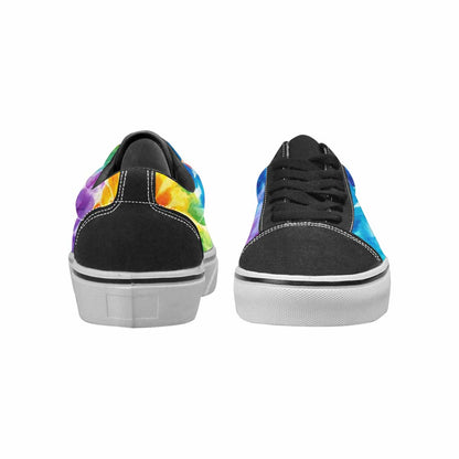 WOMEN'S Tie Dye Swirl Canvas Lace-Up Dark Academia Sneakers