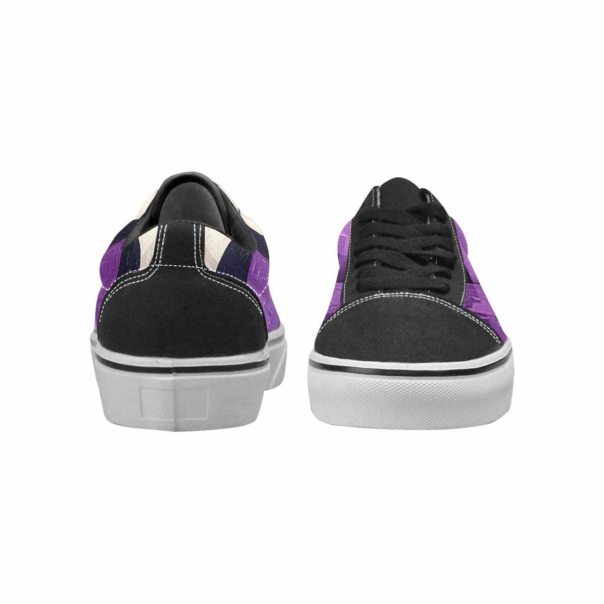 WOMEN'S Genderfluid Flag Color Canvas Lace-Up Grunge Custom Shoes