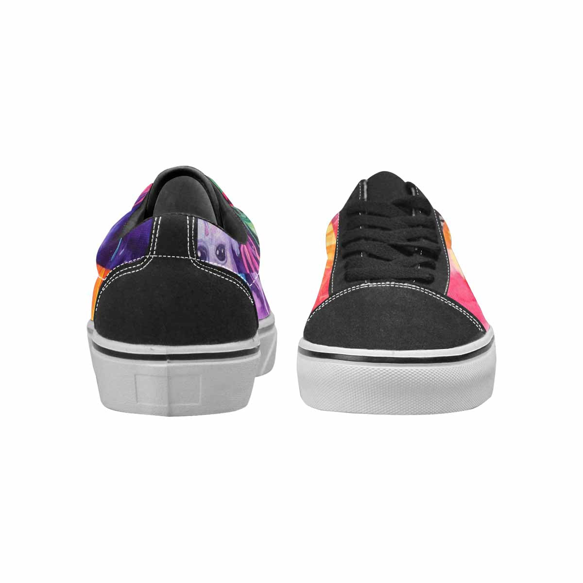 WOMEN'S Aliens  Tie Dye Lace-Up Canvas Aesthetic Shoes