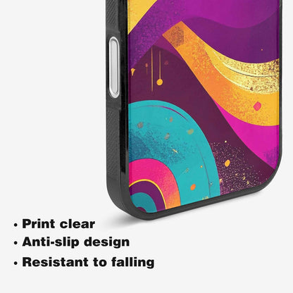 iPhone 16 Plus Case — 1970s Disco Art Pattern, Custom Print Case Cover