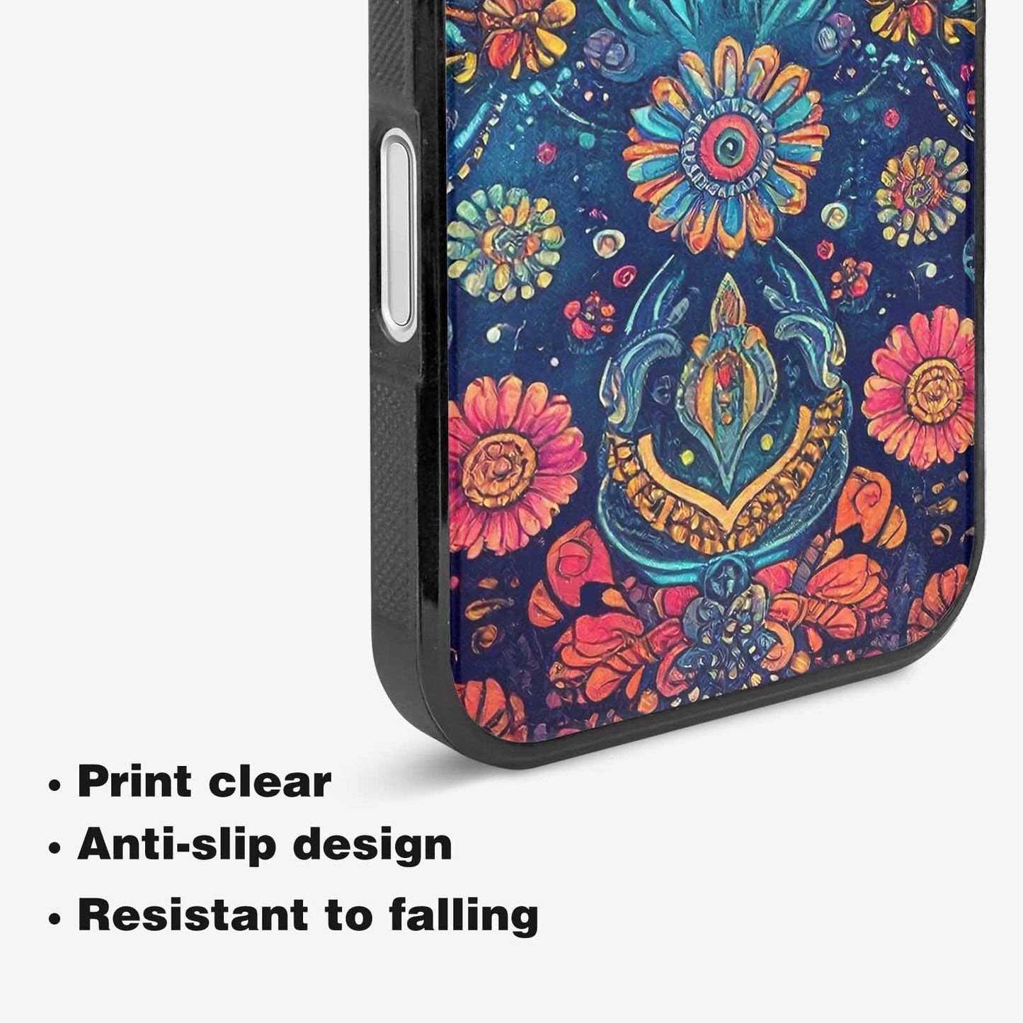 iPhone 16 Plus Case — Paisley Mandala, Custom Printed Phone Case
