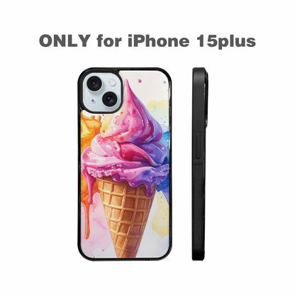 iPhone 15 Plus Case — Melting Icecream Collage Custom Personalized Phone, Personalized Phone Case